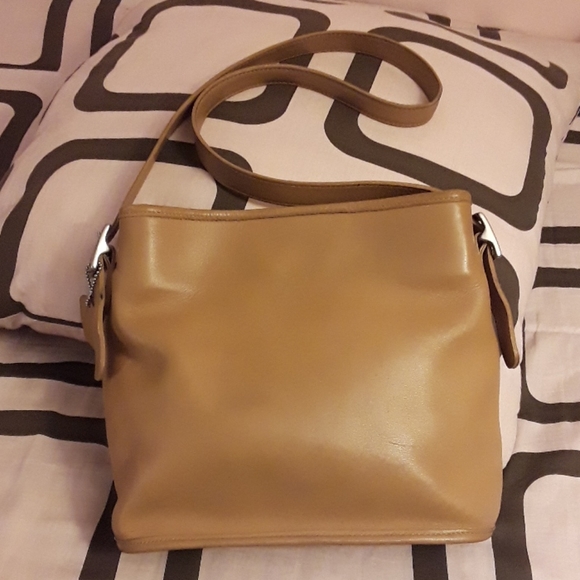 Vintage 90's Coach Bucket Tote Bag - Picture 1 of 13